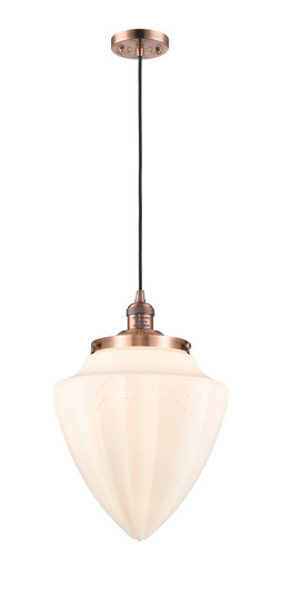Franklin Restoration One Light Mini Pendant in Antique Copper (405|201C-AC-G661-12)