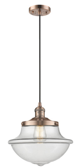 Franklin Restoration One Light Mini Pendant in Antique Copper (405|201C-AC-G542)