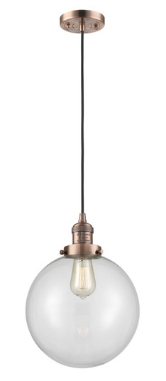 Franklin Restoration One Light Mini Pendant in Antique Copper (405|201C-AC-G202-10)