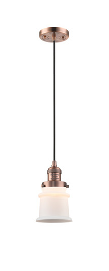 Franklin Restoration LED Mini Pendant in Antique Copper (405|201C-AC-G181S-LED)