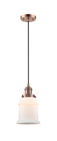 Franklin Restoration LED Mini Pendant in Antique Copper (405|201C-AC-G181-LED)