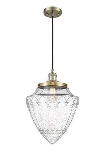 Franklin Restoration One Light Mini Pendant in Antique Brass (405|201C-AB-G664-12)