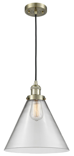Franklin Restoration One Light Mini Pendant in Antique Brass (405|201C-AB-G42-L)