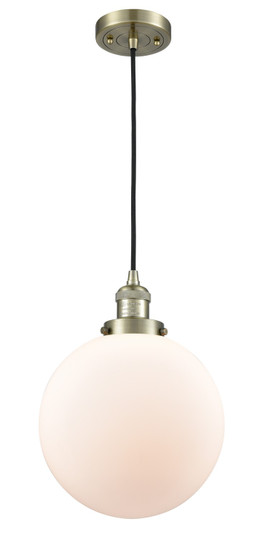 Franklin Restoration LED Mini Pendant in Antique Brass (405|201C-AB-G201-10-LED)