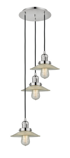 Franklin Restoration Three Light Pendant in Polished Nickel (405|113F-3P-PN-G2)