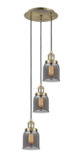 Franklin Restoration Three Light Pendant in Antique Brass (405|113F-3P-AB-G53)