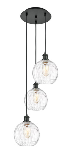 Ballston Three Light Pendant in Matte Black (405|113B-3P-BK-G1215-8)