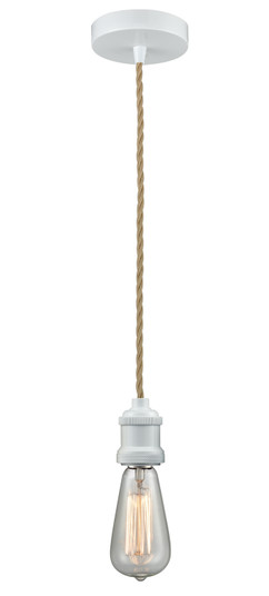 Edison One Light Mini Pendant in White (405|100W-10RE-1W)