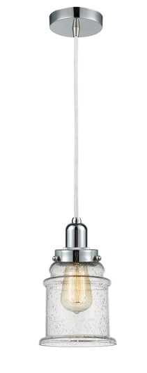 Whitney One Light Mini Pendant in Polished Chrome (405|100PC-10W-0H-PC-G184)