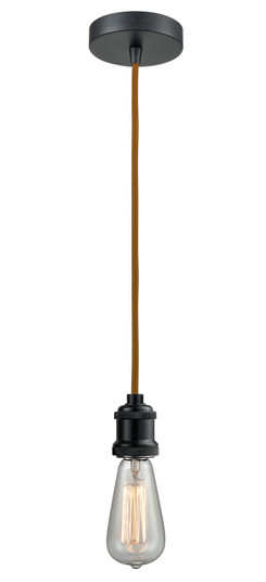 Edison One Light Mini Pendant in Matte Black (405|100BK-10CR-1BK)