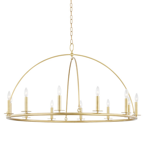 Howell 12 Light Chandelier in Aged Brass (70|9547-AGB)
