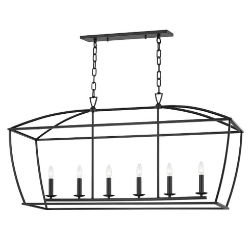 Bryant Six Light Island Pendant in Aged Iron (70|8348-AI)