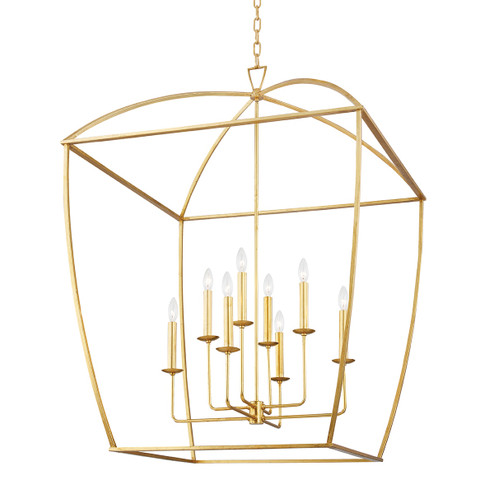 Bryant Eight Light Lantern in Gold Leaf (70|8334-GL)