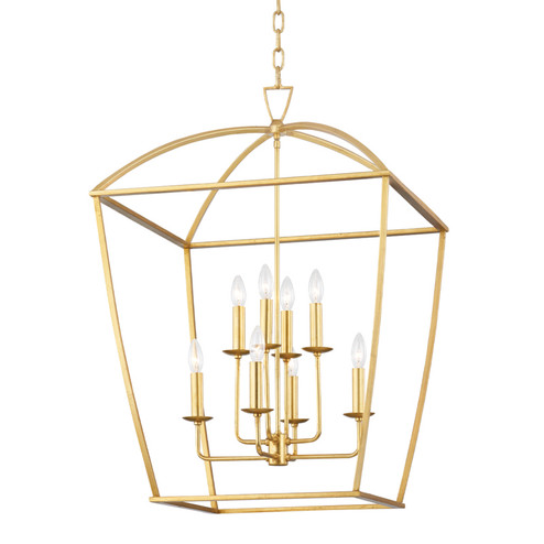 Bryant Eight Light Pendant in Gold Leaf (70|8324-GL)