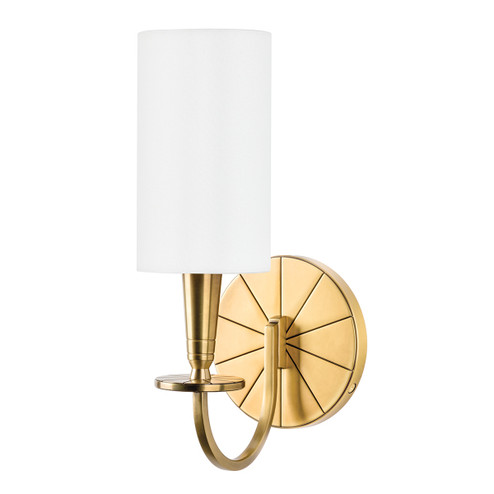 Mason One Light Wall Sconce in Aged Brass (70|8021-AGB)