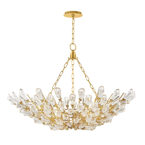 Tulip 12 Light Chandelier in Gold Leaf (70|7240-GL)