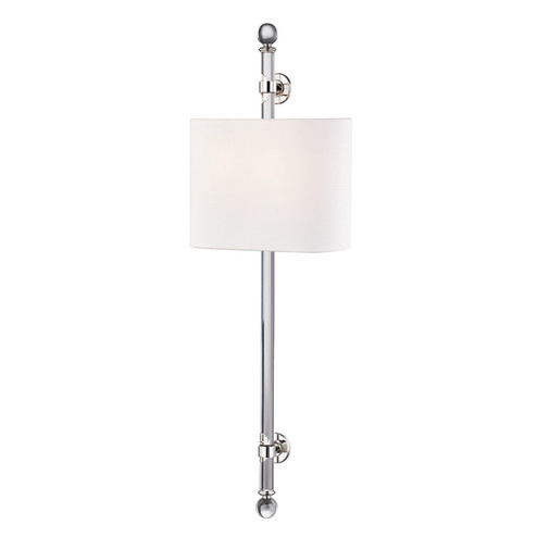 Wertham Two Light Wall Sconce in Polished Nickel (70|6122-PN)