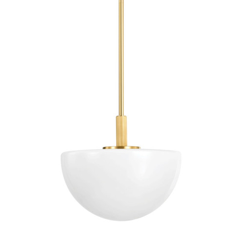 Lethbridge One Light Pendant in Aged Brass (70|5915-AGB)