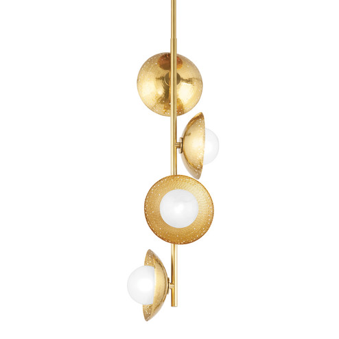 Glimmer LED Pendant in Aged Brass (70|5354-AGB)