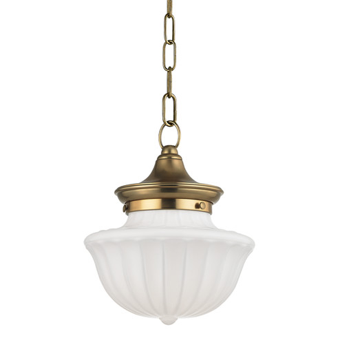 Dutchess One Light Pendant in Aged Brass (70|5009-AGB)