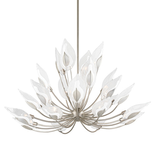 Blossom 24 Light Chandelier in Silver Leaf (70|4856-SL)
