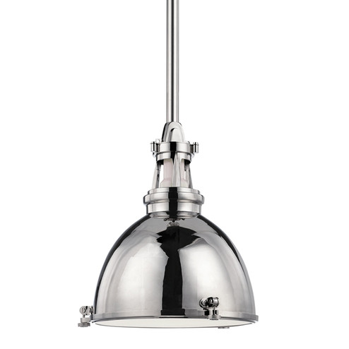 Massena One Light Pendant in Polished Nickel (70|4614-PN)