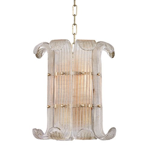 Brasher Four Light Pendant in Aged Brass (70|2904-AGB)