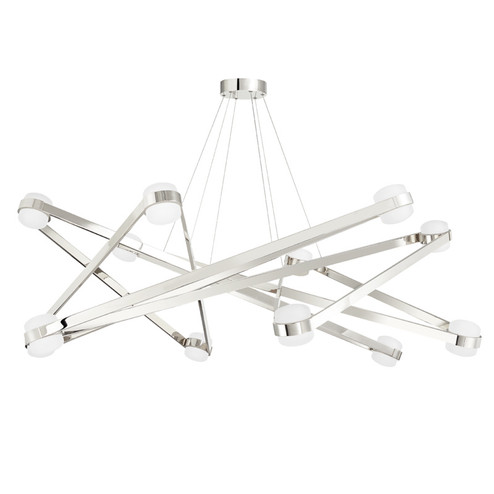 Orbit LED Chandelier in Polished Nickel (70|2756-PN)