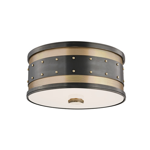 Gaines Two Light Flush Mount in Aged Old Bronze (70|2202-AOB)