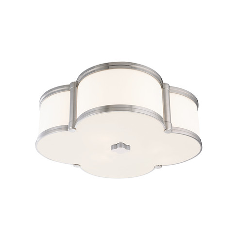 Chandler Three Light Flush Mount in Polished Nickel (70|1216-PN)