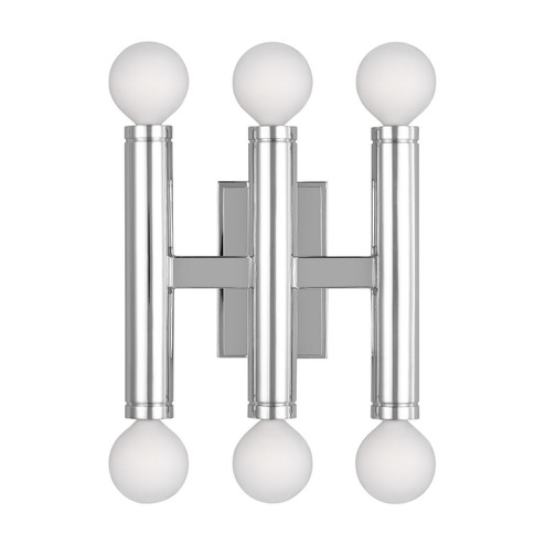 Beckham Modern Six Light Wall Sconce in Polished Nickel (454|TW1146PN)