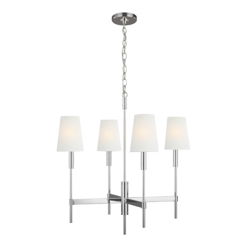 Beckham Classic Four Light Chandelier in Polished Nickel (454|TC1034PN)