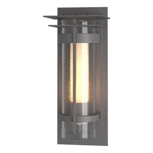 Torch Torch with Top Plate Large Outdoor Sconce in Coastal Burnished Steel (39|305998-SKT-78-ZS0656)