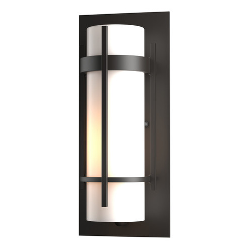 Banded One Light Outdoor Wall Sconce in Coastal Oil Rubbed Bronze (39|305892-SKT-14-GG0066)