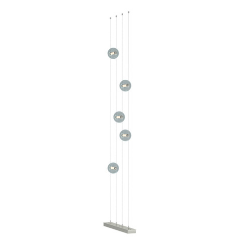 Abacus Abacus 5-Light Floor to Ceiling Plug-In LED Lamp in Sterling (39|289520-LED-STND-85-YL0668)
