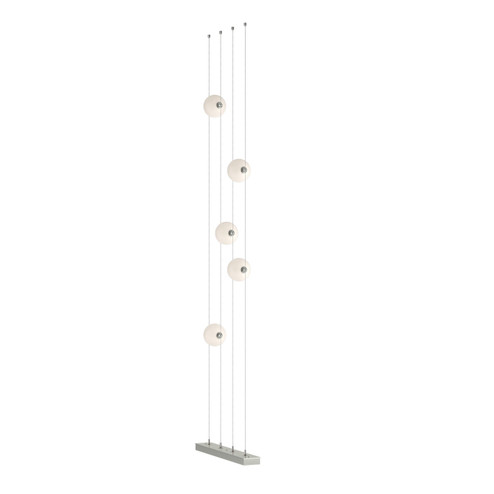 Abacus Abacus 5-Light Floor to Ceiling Plug-In LED Lamp in Sterling (39|289520-LED-STND-85-GG0668)