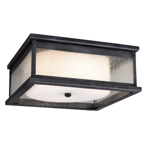 Pediment Three Light Flush Mount in Dark Weathered Zinc (454|OL11113DWZ)