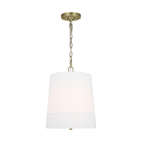 Ivie One Light Pendant in Time Worn Brass (454|LP1081TWBWLW)