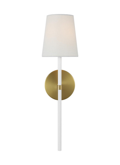 Monroe One Light Wall Sconce in Burnished Brass (454|KSW1091BBSGW)