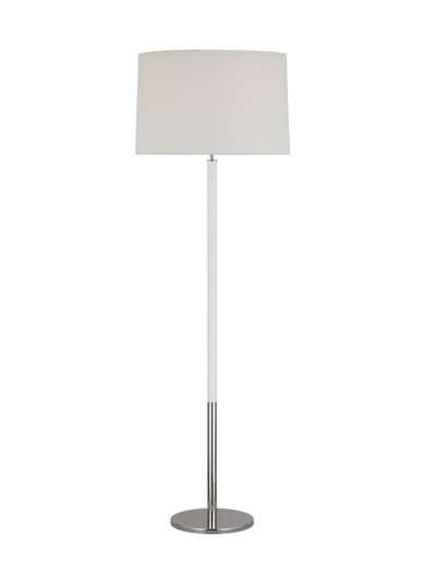 Monroe One Light Floor Lamp in Polished Nickel (454|KST1051PNGW1)