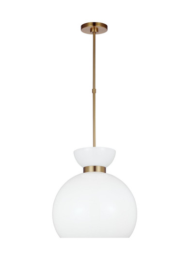 Londyn One Light Pendant in Burnished Brass with Milk White Glass (454|KSP1021BBSMG)