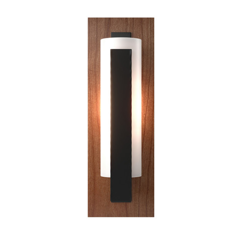 Vertical Bar Forged Vertical Bar Sconce - Cherry or Copper Backplate in Black (39|217186-SKT-10-CH-GG0065)
