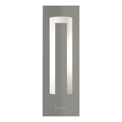Vertical Bar Forged Vertical Bar Sconce - Steel Backplate in Sterling (39|217185-SKT-85-GG0065)