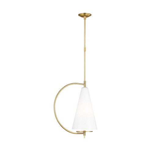 Gesture One Light Pendant in Burnished Brass (454|KP1041BBS)