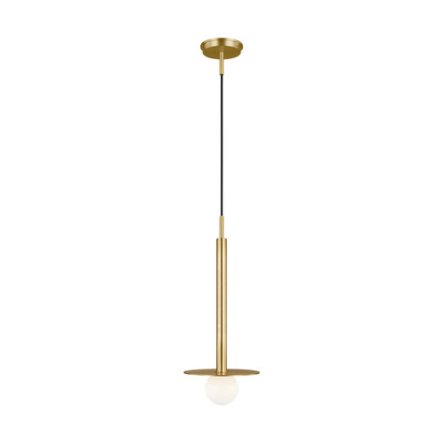 Nodes One Light Pendant in Burnished Brass (454|KP1001BBS)