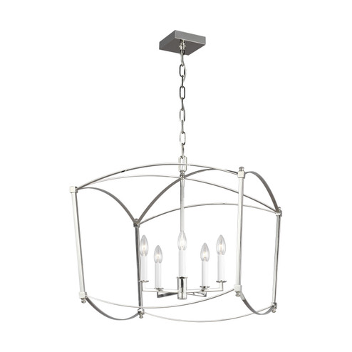 Thayer Five Light Lantern in Polished Nickel (454|F3325/5PN)