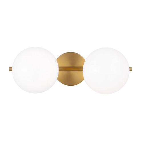 Lune Two Light Vanity in Burnished Brass (454|EV1012BBS)