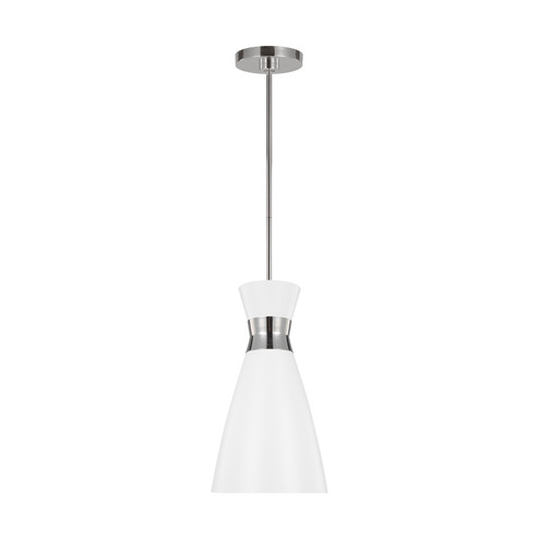 Heath One Light Pendant in Polished Nickel (454|EP1221MWTPN)