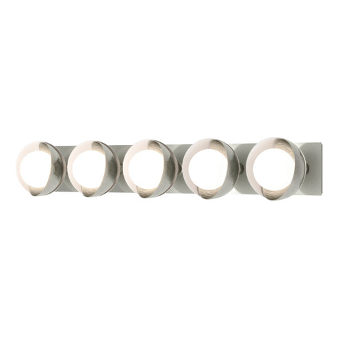 Brooklyn Brooklyn 5-Light Straight Double Shade Bath Sconce in Sterling (39|201379-SKT-85-02-GG0711)