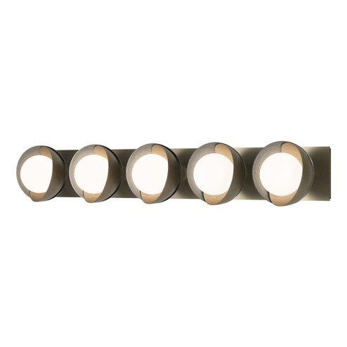 Brooklyn Brooklyn 5-Light Straight Double Shade Bath Sconce in Soft Gold (39|201379-SKT-84-82-GG0711)